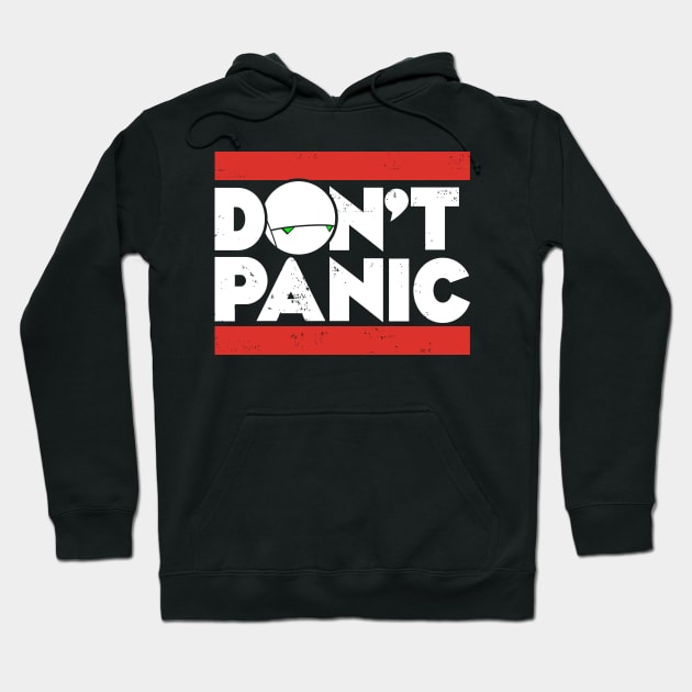 Don't Panic Hitchhikers Guide Hoodie by marieltoigo